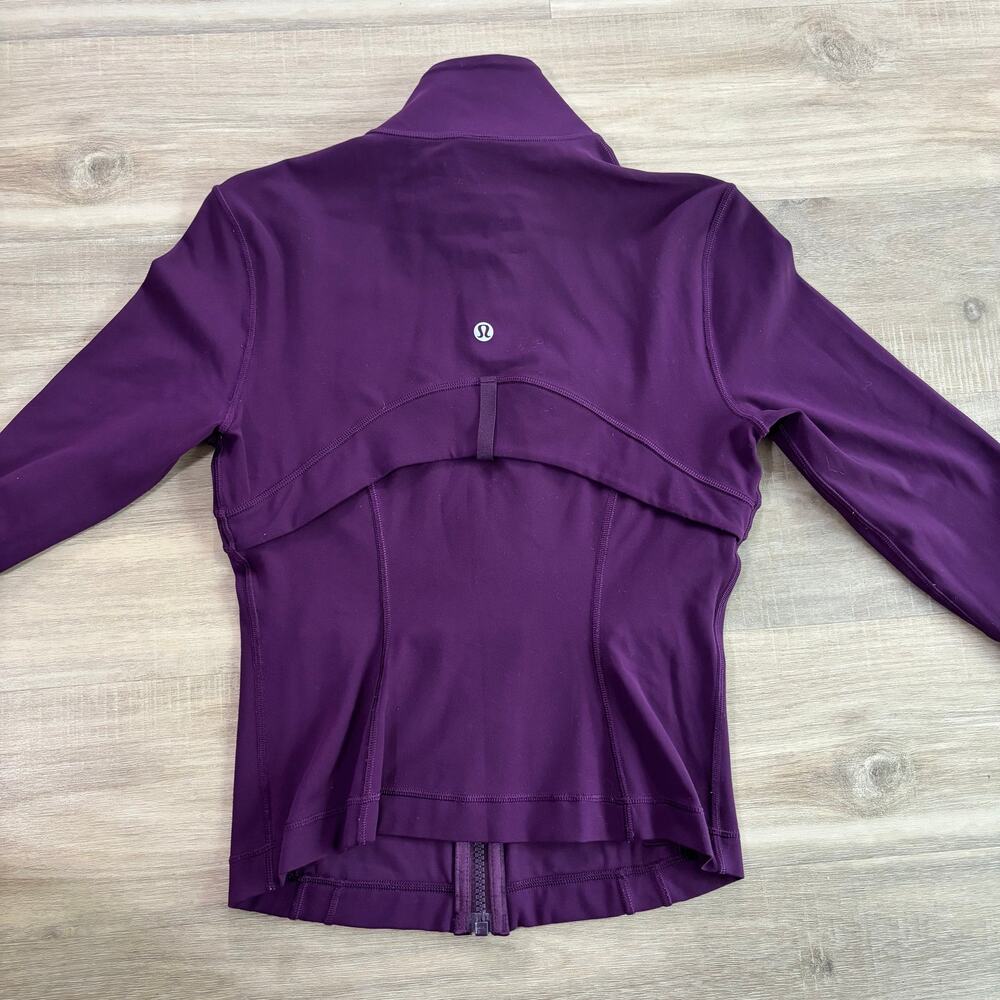 Lululemon Define Cropped Jacket Nulu Dramatic Magenta Women Size 4 - Picture 6 of 7